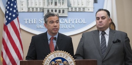 Assembly Speaker John Perez, right, and Assemblyman Rob Bonta